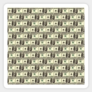 One hundred dollars, dollars, millionaires club Sticker